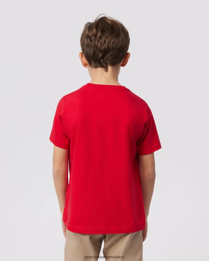 camiseta con gráfico mullen para niños rojo rubíR46422571 Psycho Bunny