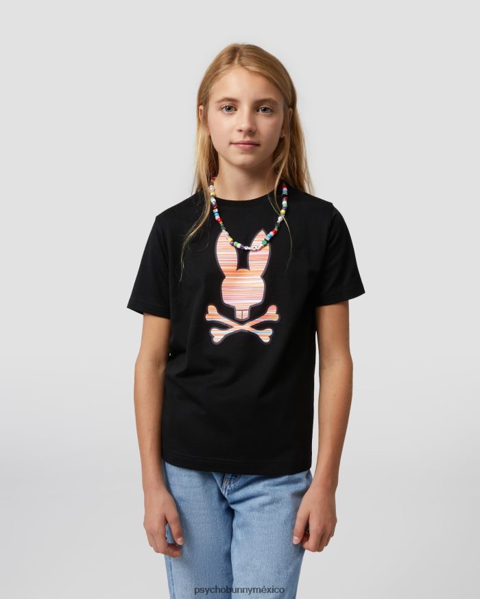 camiseta con gráfico newell para niños negroR46422579 Psycho Bunny