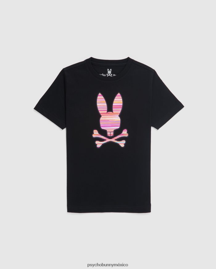 camiseta con gráfico newell para niños negroR46422579 Psycho Bunny