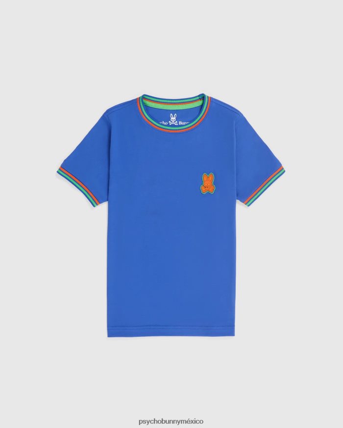 camiseta de moda de bancos para niños azul brillanteR46422636 Psycho Bunny