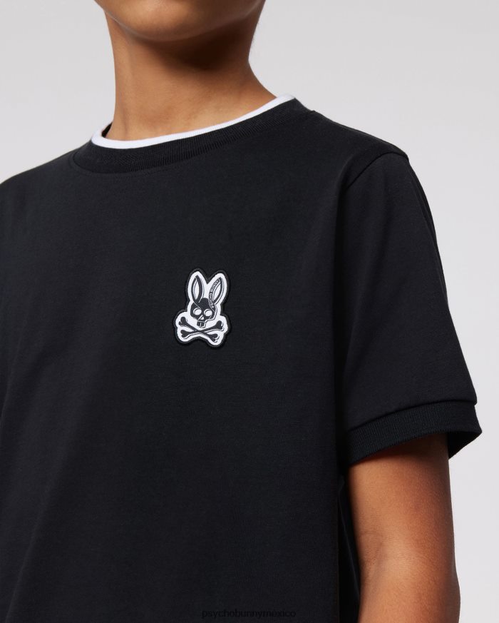camiseta de moda de sarga para niños negroR46422559 Psycho Bunny