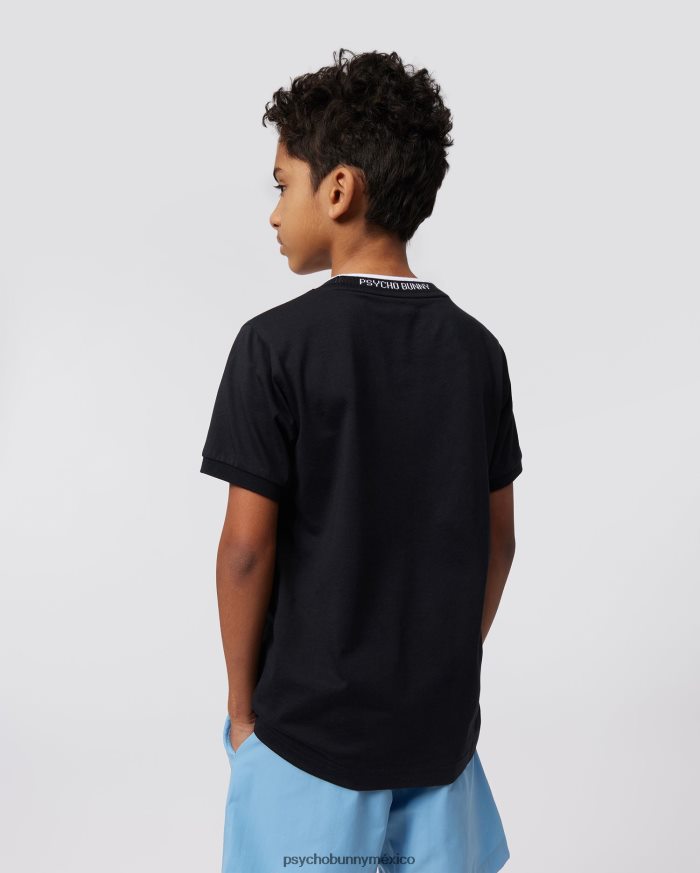 camiseta de moda de sarga para niños negroR46422559 Psycho Bunny