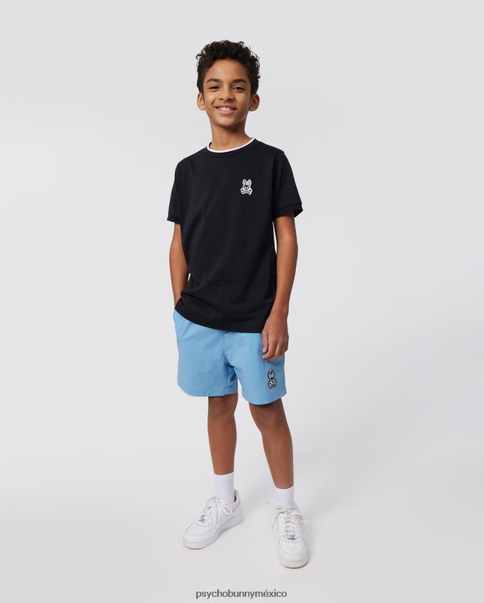 camiseta de moda de sarga para niños negroR46422559 Psycho Bunny