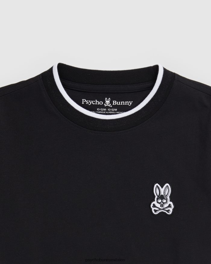 camiseta de moda de sarga para niños negroR46422559 Psycho Bunny