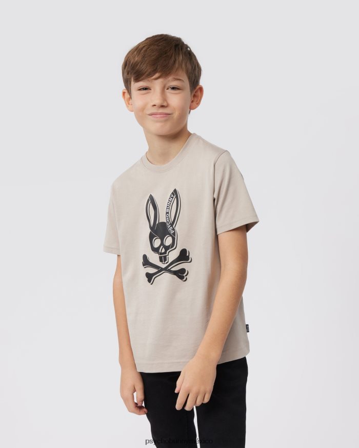 camiseta estampada de sarga para niños areniscaR46422564 Psycho Bunny