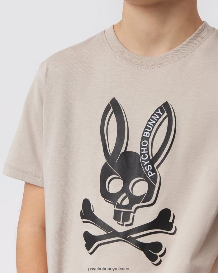 camiseta estampada de sarga para niños areniscaR46422564 Psycho Bunny