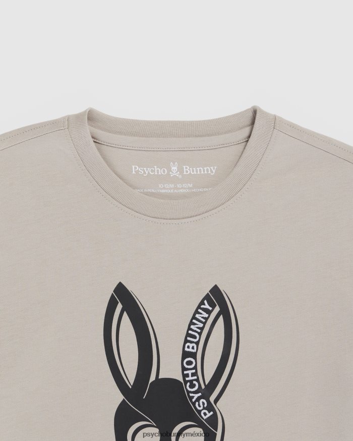 camiseta estampada de sarga para niños areniscaR46422564 Psycho Bunny