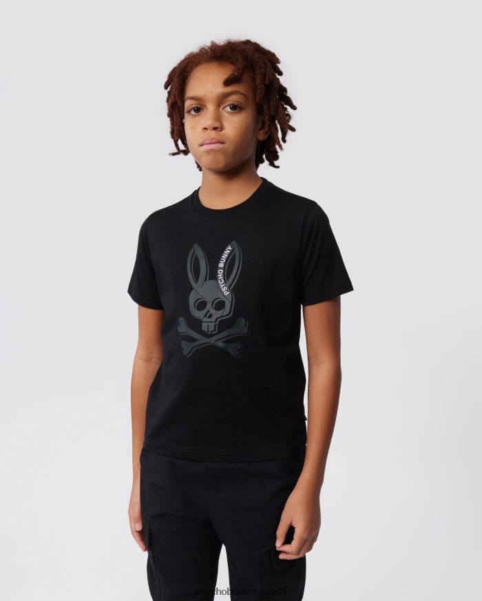 camiseta estampada de sarga para niños negroR46422560 Psycho Bunny