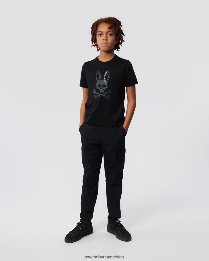 camiseta estampada de sarga para niños negroR46422560 Psycho Bunny