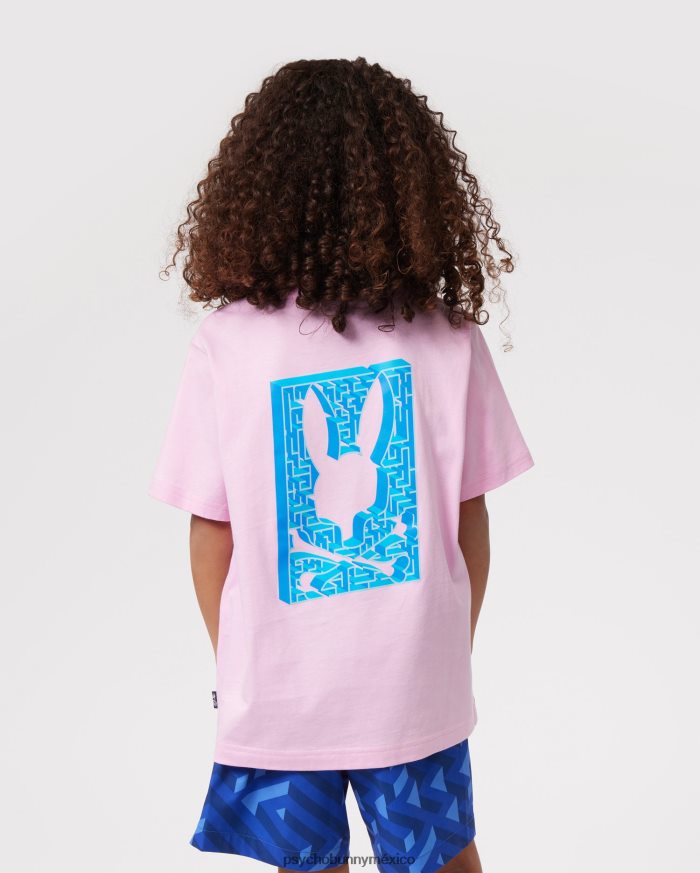 camiseta estampada pisani para niños rosa puroR46422567 Psycho Bunny