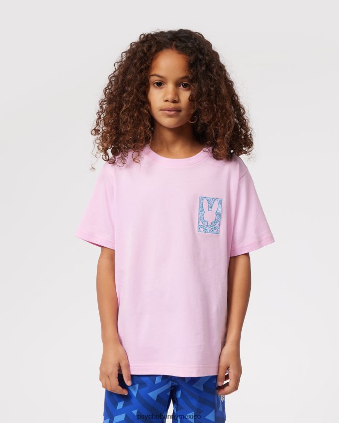 camiseta estampada pisani para niños rosa puroR46422567 Psycho Bunny