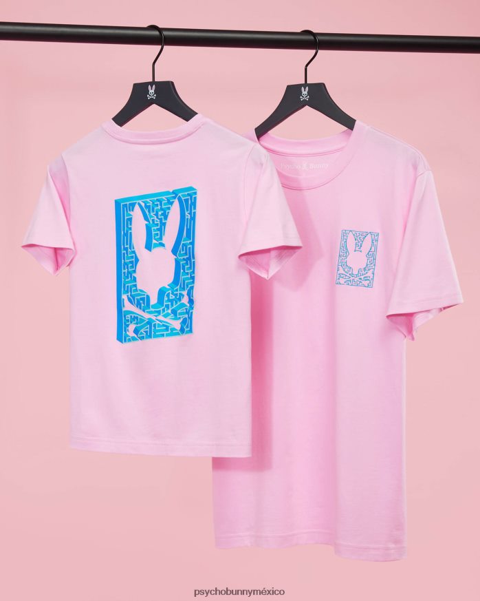 camiseta estampada pisani para niños rosa puroR46422567 Psycho Bunny