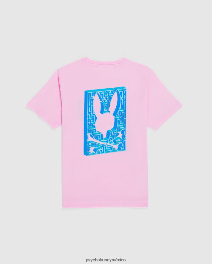 camiseta estampada pisani para niños rosa puroR46422567 Psycho Bunny