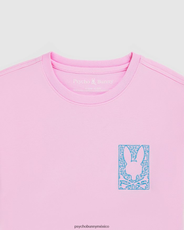 camiseta estampada pisani para niños rosa puroR46422567 Psycho Bunny
