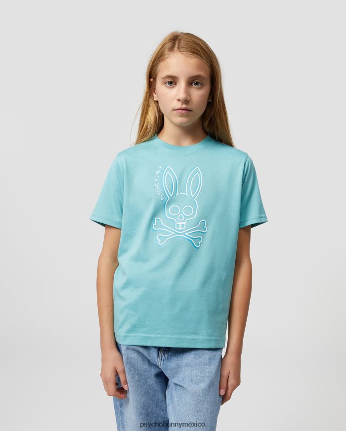camiseta gráfica de alta densidad gresham para niños azul costeroR46422591 Psycho Bunny
