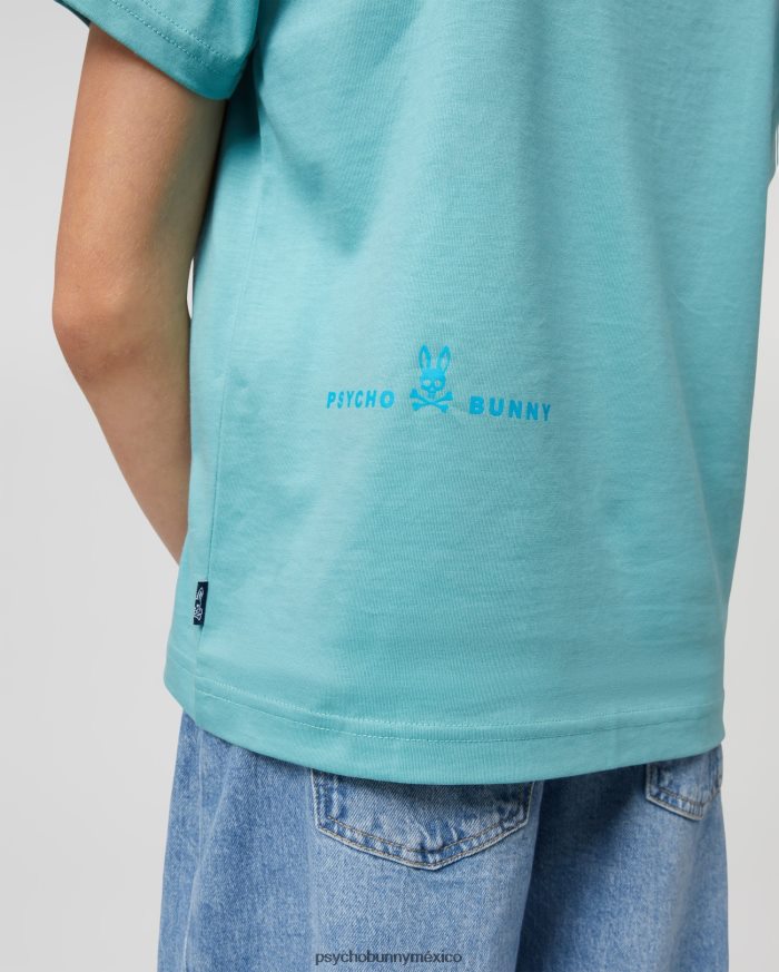camiseta gráfica de alta densidad gresham para niños azul costeroR46422591 Psycho Bunny