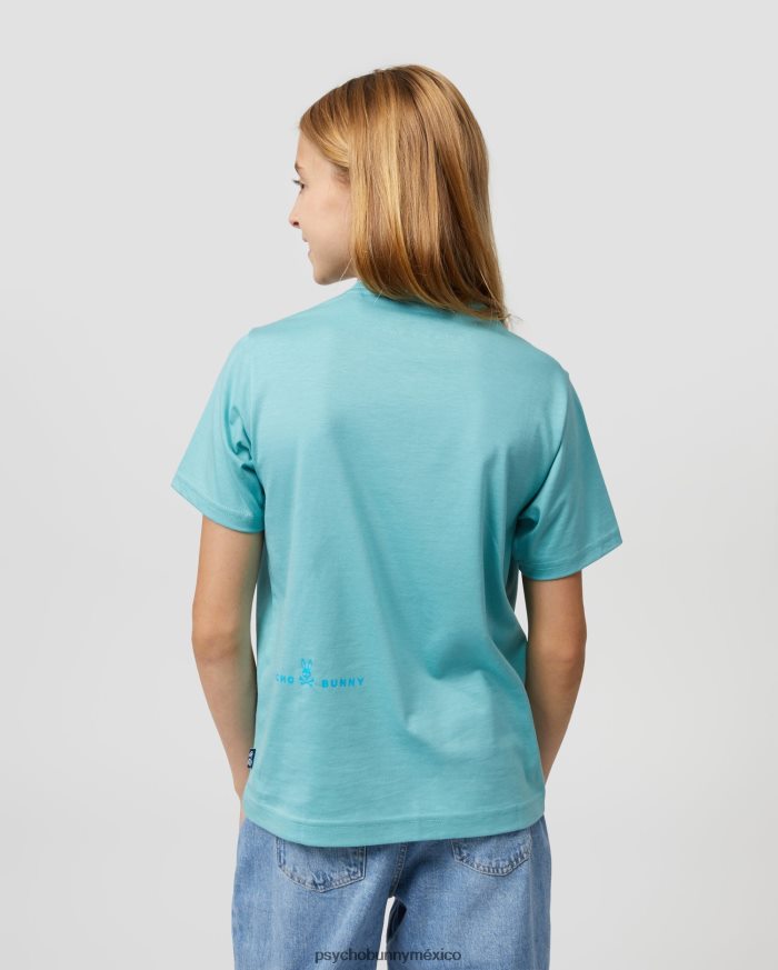 camiseta gráfica de alta densidad gresham para niños azul costeroR46422591 Psycho Bunny