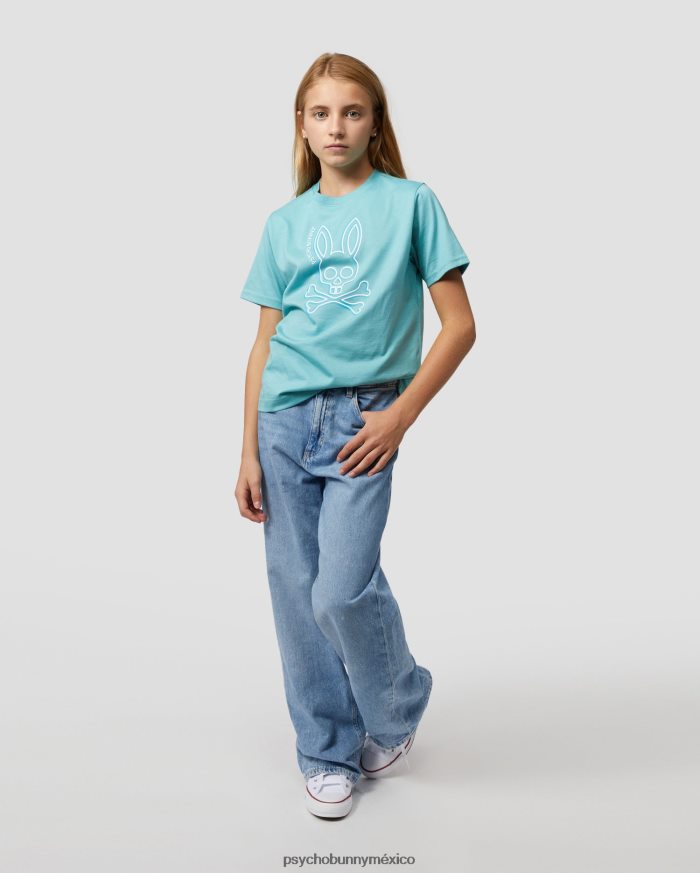 camiseta gráfica de alta densidad gresham para niños azul costeroR46422591 Psycho Bunny