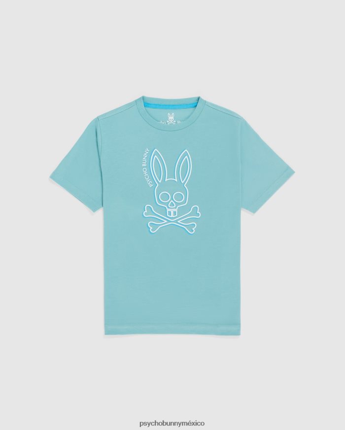 camiseta gráfica de alta densidad gresham para niños azul costeroR46422591 Psycho Bunny