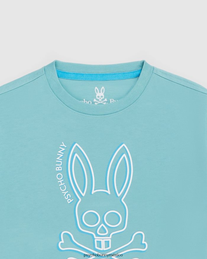 camiseta gráfica de alta densidad gresham para niños azul costeroR46422591 Psycho Bunny