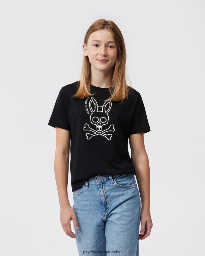 camiseta gráfica de alta densidad gresham para niños negroR46422580 Psycho Bunny