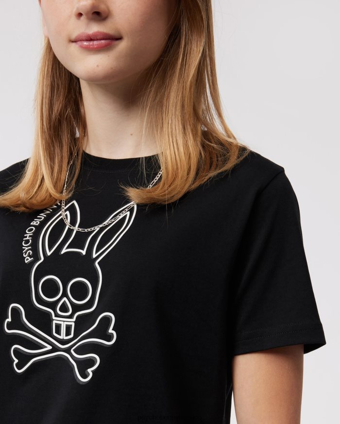 camiseta gráfica de alta densidad gresham para niños negroR46422580 Psycho Bunny