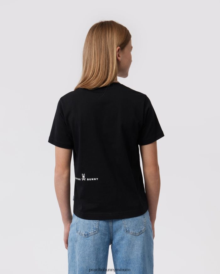 camiseta gráfica de alta densidad gresham para niños negroR46422580 Psycho Bunny