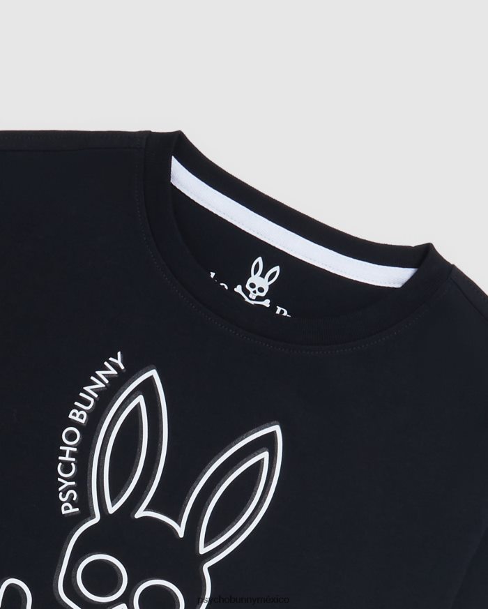 camiseta gráfica de alta densidad gresham para niños negroR46422580 Psycho Bunny