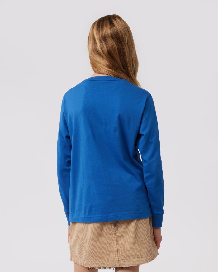 camiseta gráfica de manga larga meyer para niños azul niloR46422583 Psycho Bunny
