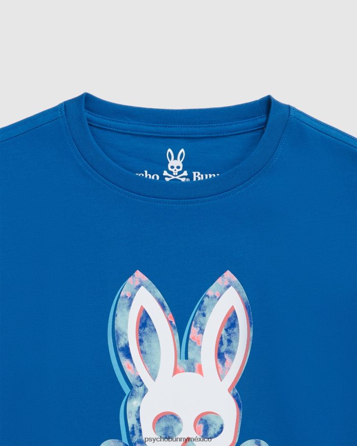 camiseta gráfica de manga larga meyer para niños azul niloR46422583 Psycho Bunny