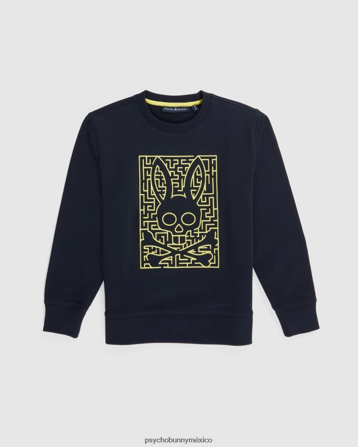 sudadera con bordado pisani para niños ArmadaR46422621 Psycho Bunny